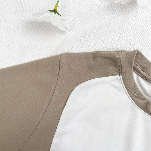 夏季纯棉薄款短袖t恤女宽松插肩袖上衣SZ2684 商品图3