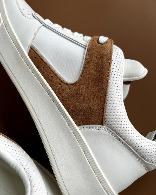 现货 THS 3.30-限时 巴里家 男士小牛皮拼接休闲运动鞋 2色 QZ081 商品图6