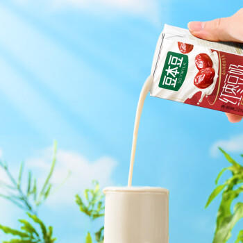 豆本豆唯甄红枣豆奶植物奶蛋白质饮料营养早餐奶 250ml*16盒礼盒装批发 商品图3
