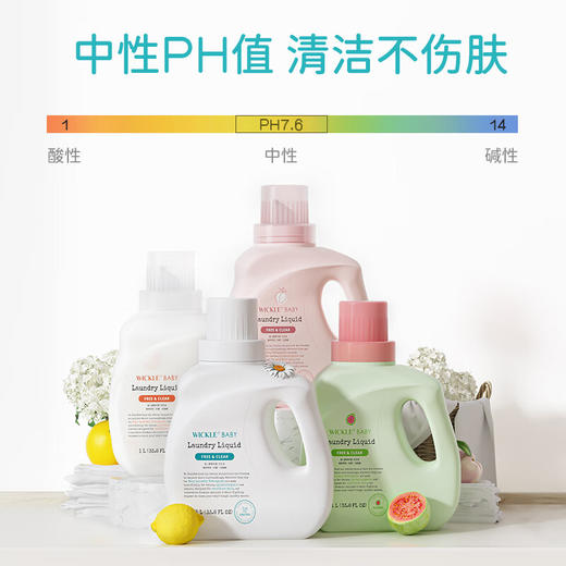 wickle婴儿洗衣液抑菌婴幼儿新生宝宝专用儿童抑菌酵素洗衣服液 商品图3