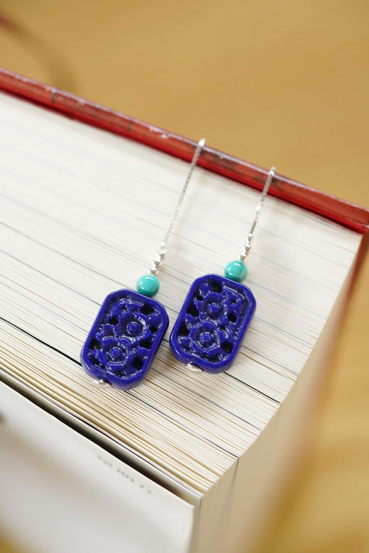 春日赏花去！青金耳坠 商品图4