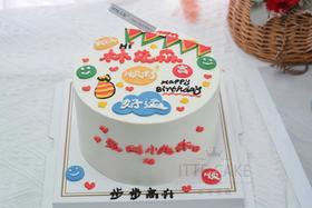 【好运先生】动物奶油、新鲜水果夹心、戚风蛋糕胚；好运先生，一切皆如愿，好运永陪伴~