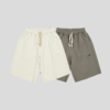 GOODBAI 916 logo刺绣华夫格短裤 商品缩略图1