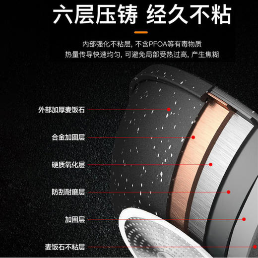 苏泊尔炒锅 酷石不粘炒锅VC30SP02可立盖（口径30cm） 商品图3