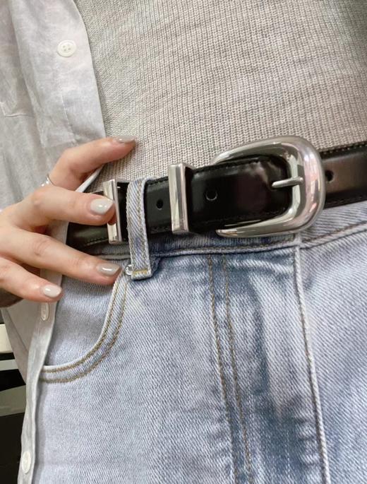 纯原可进出柜品质 C家经典钢口手磨双面胎牛腰带 商品图4