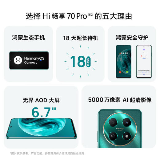 华为智选 Hi畅享70 Pro 5G新品 18天超长待机鸿蒙生态智能手机 商品图1