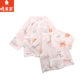 棉果果夏季新品5A抗菌纯棉短袖半背衣M201110224374