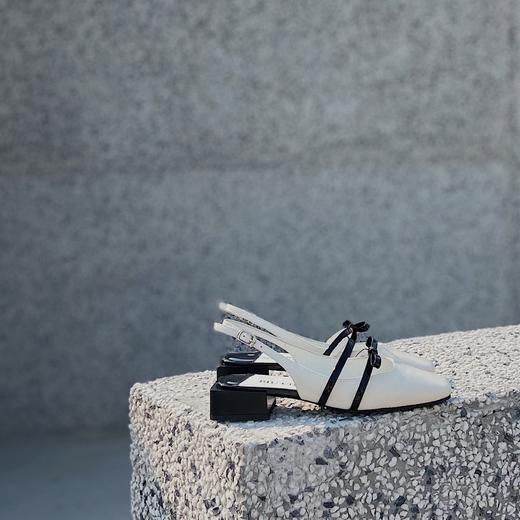 BIUCILI「乖巧又反叛」 原创设计师蝴蝶结甜酷玛丽珍凉鞋后空女单鞋 商品图4