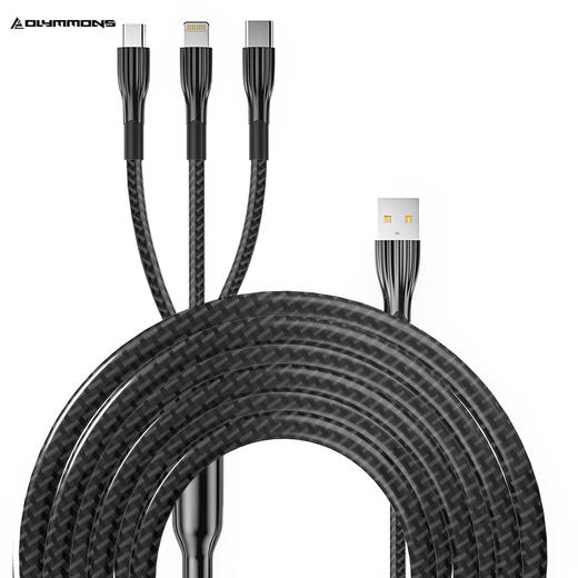 错山OLYMMONS锌合金三合一超级快充数据线Z-04 商品图8