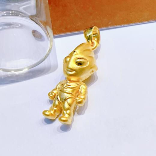 【限时7.5折】【定价黄金】足金 #儿童/宝宝 #六一儿童节、周岁礼、出生礼推荐 3D硬金奥特曼超人吊坠(V3DDZ00039)（特殊产品下单后不退款不退货不换货不补差价） 商品图0