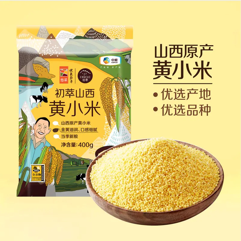 中粮初萃山西黄小米400g