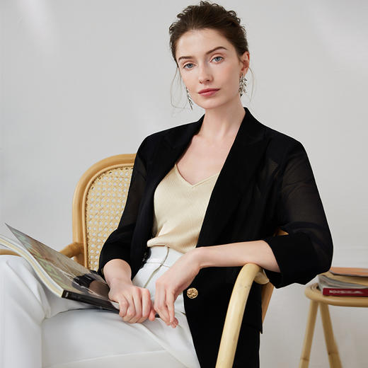 EITIE爱特爱夏季新款轻薄透气防晒薄外套7403104 商品图3