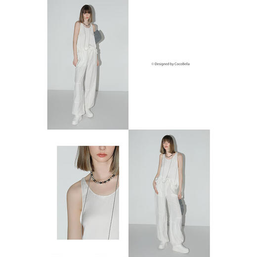 【秒杀】COCOBELLA丝光质感肌理缎面背心夏丝滑可外穿混搭吊带VT0003 商品图2