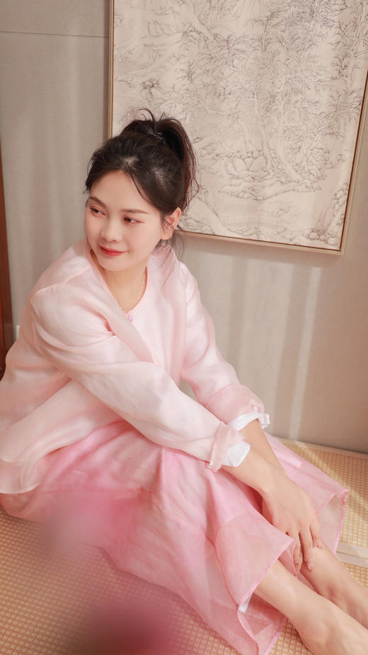 【线上专属】【和光同尘】双层阔腿裤（20709381-粉米） 商品图3