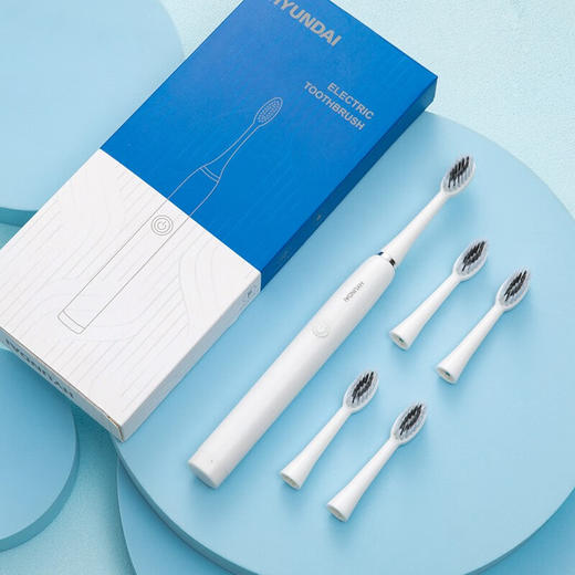 HYUNDAI现代-电动牙刷X3（电池款配五个头）【LXYJY0.3】 商品图1