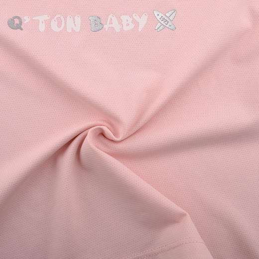 棉果果夏季新品女童粉色凉感洞洞运动T恤M222140424312 商品图2