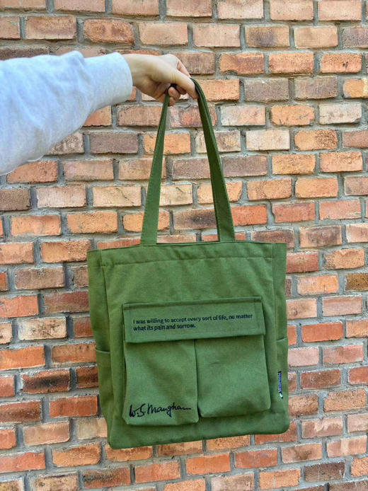 【毛姆诞辰150周年纪念】毛姆签名刺绣托特包  （预计 2024.10月底发货） 商品图4