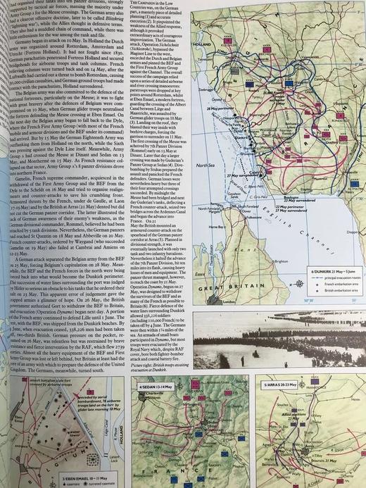 泰晤士二战地图集（1989，Guild Pub） 数百幅彩色插图 精装8开 商品图13