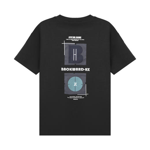 【断码清仓】HX 夏季圆领短袖T恤S102423000101/02 商品图1