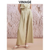 VIMAGE纬漫纪夏季新款高腰阔腿休闲百搭显瘦长裤V2105713 商品缩略图0