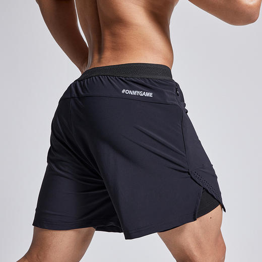 OMG潮牌 锦纶高弹力专业冰丝速干跑步训练运动短裤男士健身三分裤J-EMDK1660 商品图1