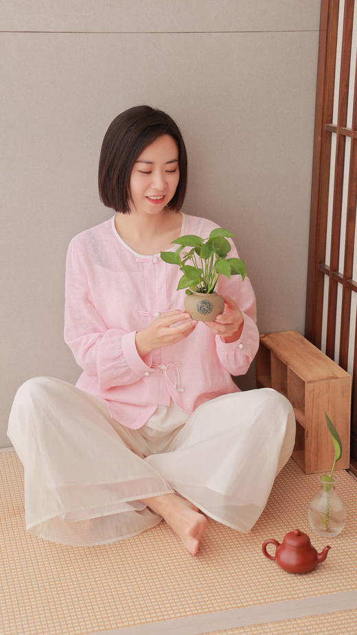 【线上专属】【和光同尘】开衫（24710315-海天霞） 商品图1