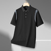 【撞色袖山条】【新款DPF】大依优型大码短袖Polo衫翻领加肥加大男装大号大码上衣男士休闲半袖夏季 商品缩略图1
