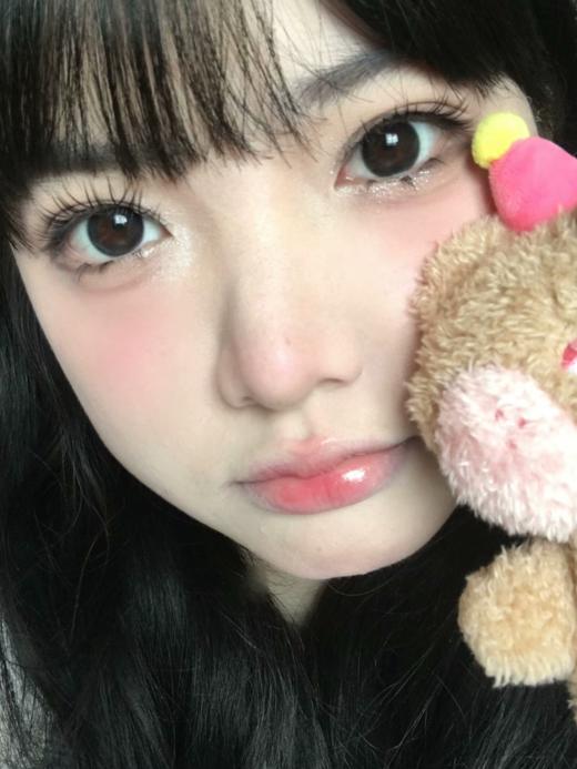 beenana 月抛 国民初恋/柔焦粉片 黑/粉棕 14.2mm 韩产月抛两片装 商品图2