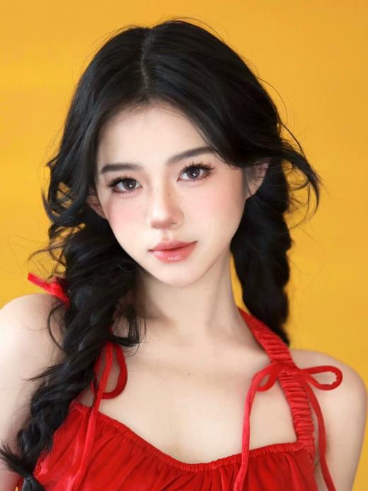 beenana 月抛 国民初恋/柔焦粉片 黑/粉棕 14.2mm 韩产月抛两片装 商品图7