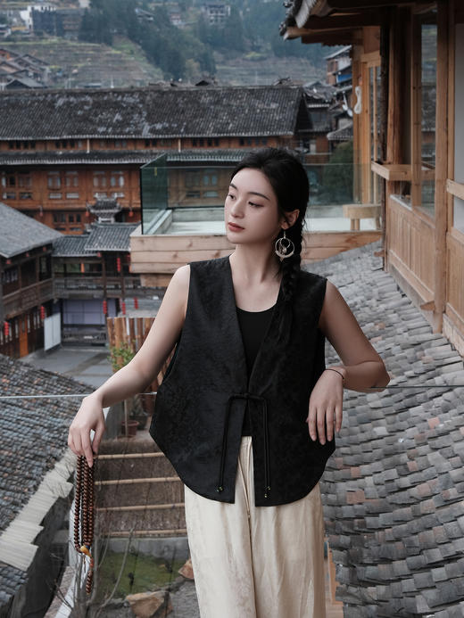 盛唐婧 |真丝宋锦马甲 商品图2