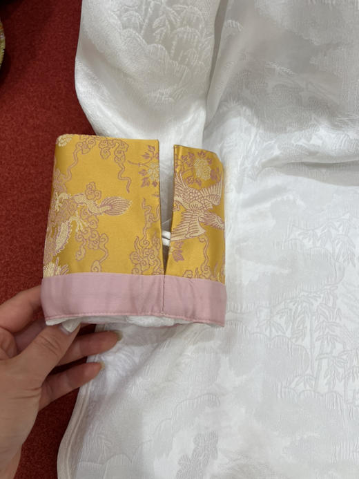 328-1新中式 真丝提花 宋锦袖口 圆领九分袖 衬衫 上衣 发货不能催‼️ 商品图11