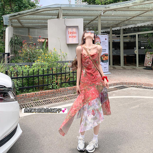 <曾小咸推荐> 【爱尔兰小姐】红色连衣裙 商品图2