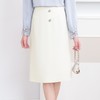 高腰显瘦半身裙女2024春装新款中长款直筒裙纯色包臀裙5108 商品缩略图3
