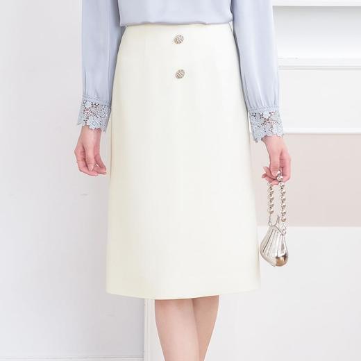 高腰显瘦半身裙女2024春装新款中长款直筒裙纯色包臀裙5108 商品图3