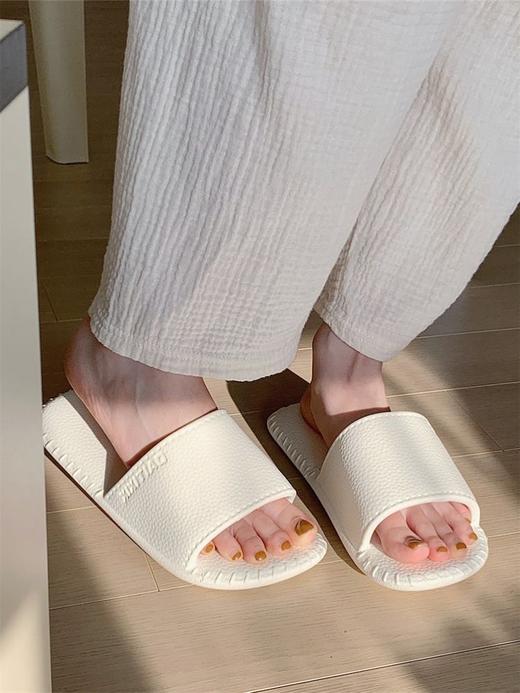 情侣复古皮纹居家防滑拖鞋男女夏软底eva一字凉拖鞋 商品图2