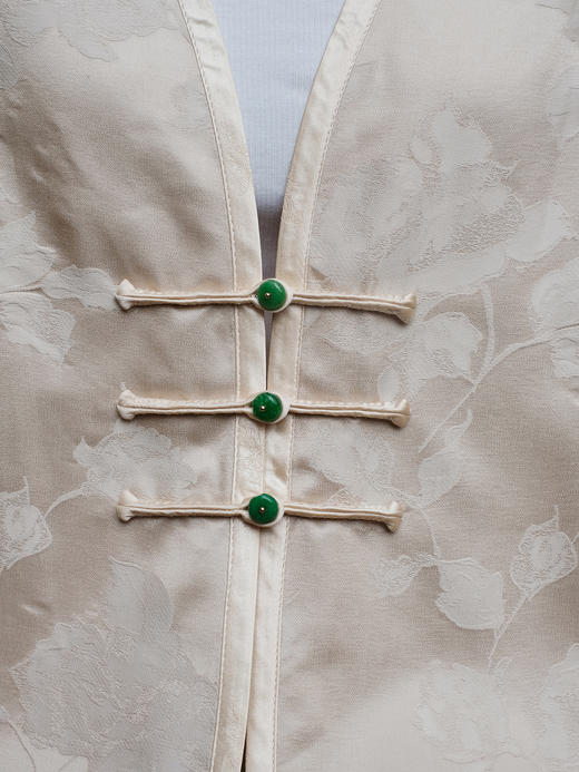 盛唐婧 |真丝缎提花花罗小外套 商品图7