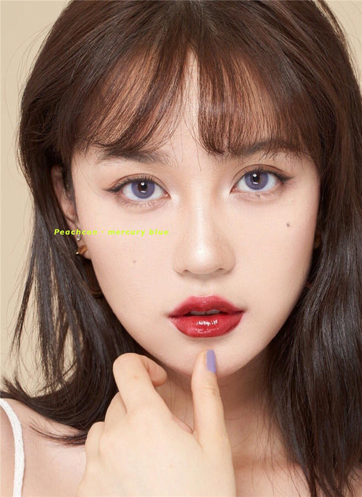 Peachcon 水星蓝紫 年抛直径14.2mm混血美瞳 蓝紫色 商品图4
