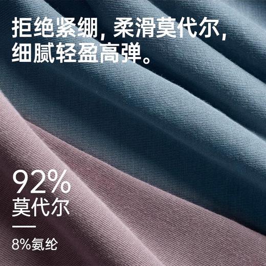 洁丽雅3条装莫代尔男士内裤中腰平角短裤男纯棉内裆青年四角内裤 商品图2