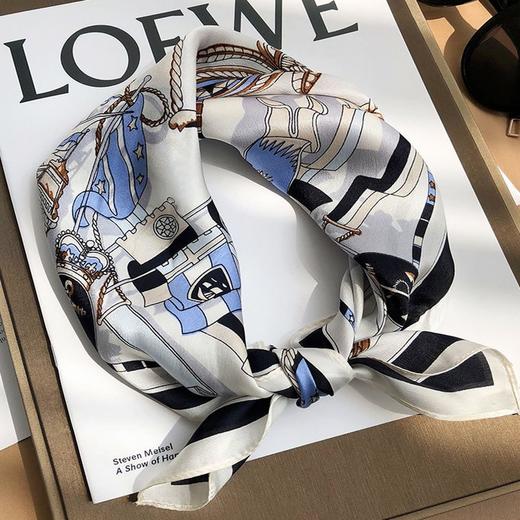 XL-AL669540860861真丝小方巾丝巾妈妈桑蚕丝丝绸秋冬款洋气时尚围巾女新款发带领巾 商品图1