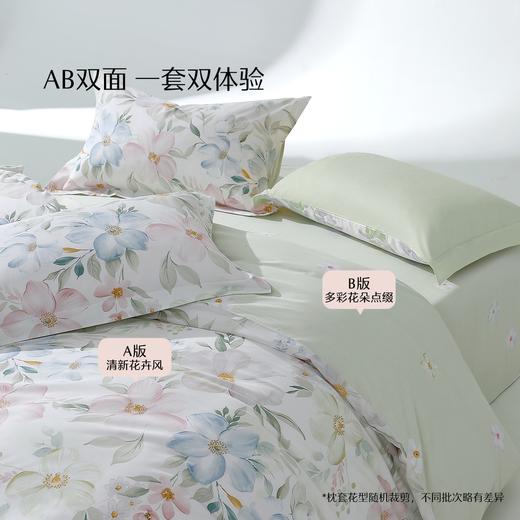 水星家纺40支全棉三/四件套纯棉印花亲肤套件床上用品 商品图3