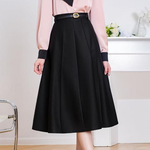 半身裙女2024春装新款中长裙通勤气质A字裙大摆裙5106 商品图2