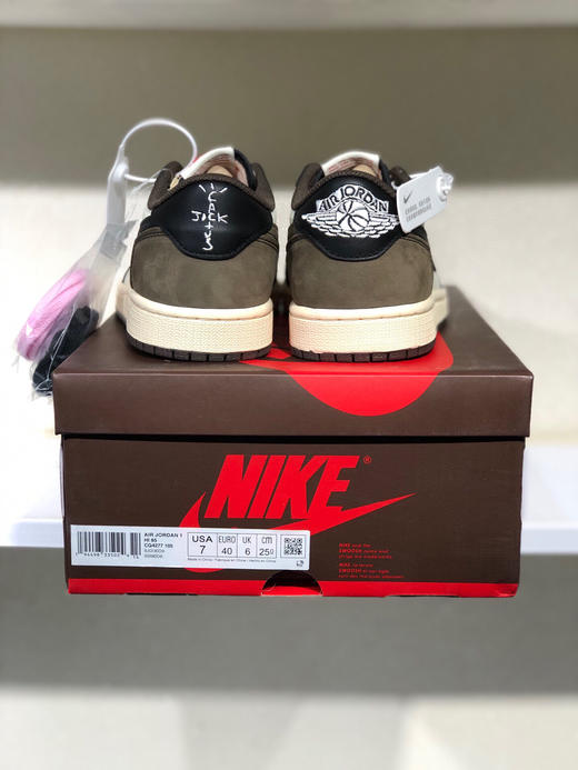 夏日特惠💰430 公司级 # Travis Scott x Air Jordan AJ1 Low OG SP TS联名倒勾低帮 商品图6