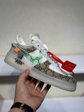 夏日特惠💰360 OFF-WHITE x Nike Air Force1 Low Black White 2.0 联名潮流款 空军一号低帮防滑休闲板鞋 男女同款