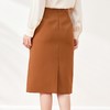 压褶高腰半身裙女2024春装新款通勤包臀裙中长款西装裙6511 商品缩略图4