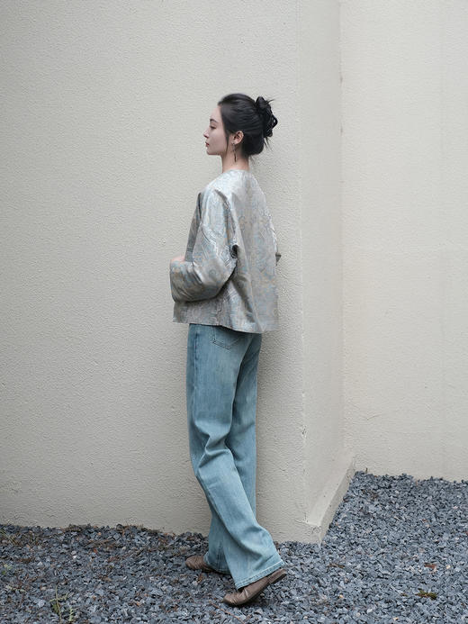 盛唐婧 |水洗蓝牛仔直筒阔腿裤[特价品] 商品图5