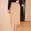 职业后开叉西装裙女20024春装新款高腰包臀中长款A字裙6509 商品缩略图2