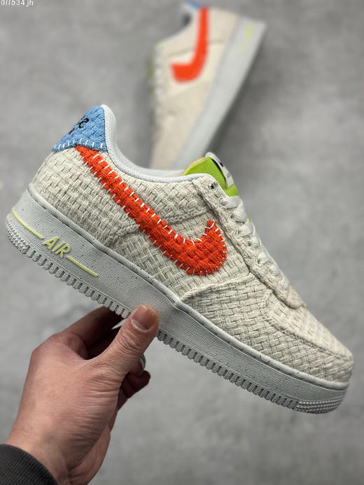 夏日特惠💰460 爆款 官方同步ID定制 原装版本 Nike Air Force 1 Low '07 “米白红” 低帮空军一号休闲板鞋 商品图3