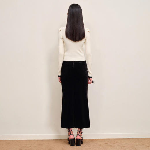 名媛千金小香风修身套头针织衫秋季上衣女MS88SW504A20 商品图4