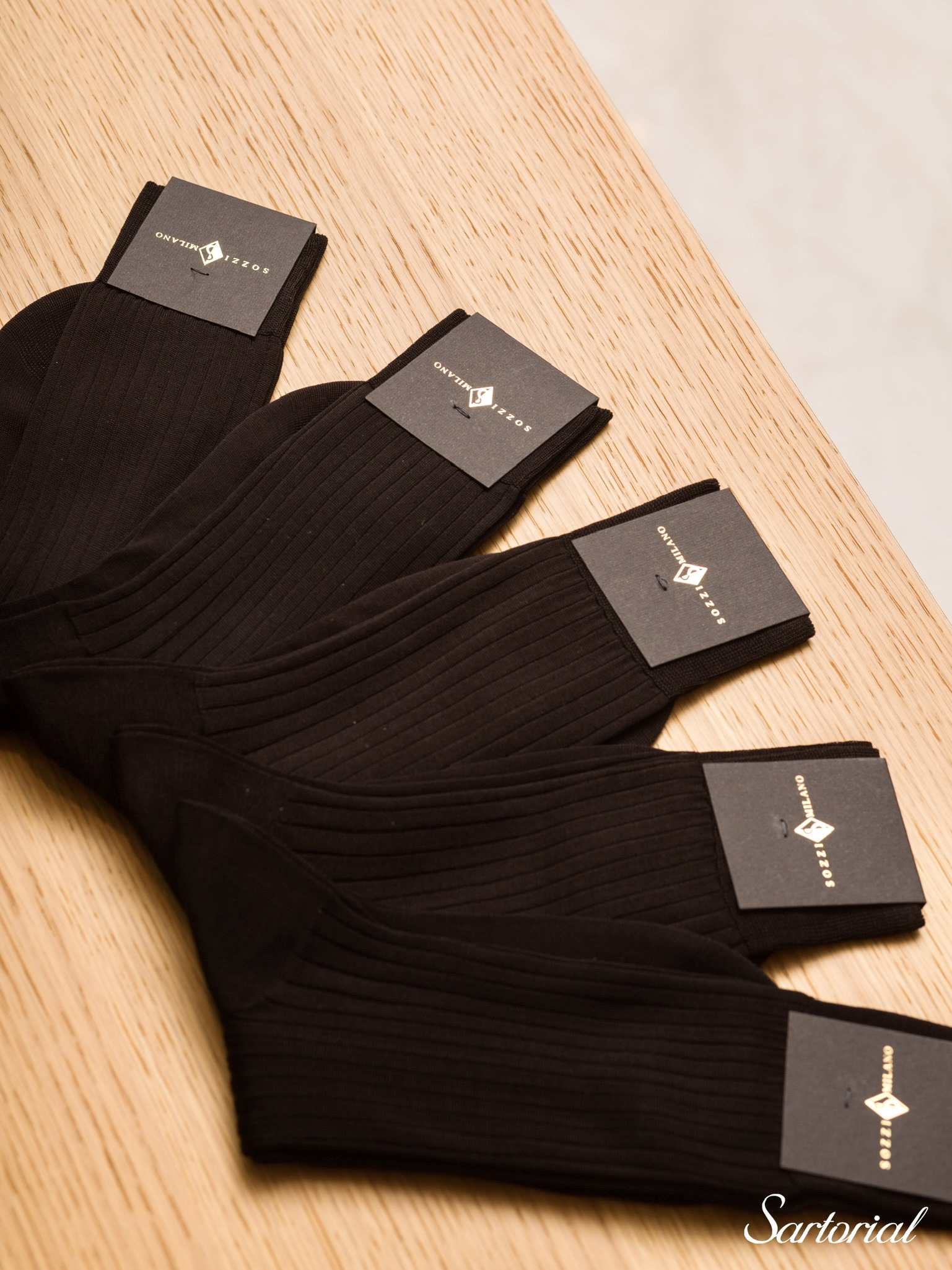 Sozzi 棕色棉质袜子礼盒 5双装