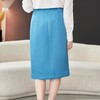 盘扣半身裙2024春装新款高腰开叉西装裙中长裙A字裙1752 商品缩略图4